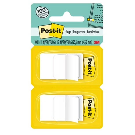 100-Count Post-it (2-Ct X 50-Pk) 1" X 1.7" 50 Flags/Dispenser