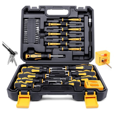 43-Piece Magnetic Screwdriver Set with Case