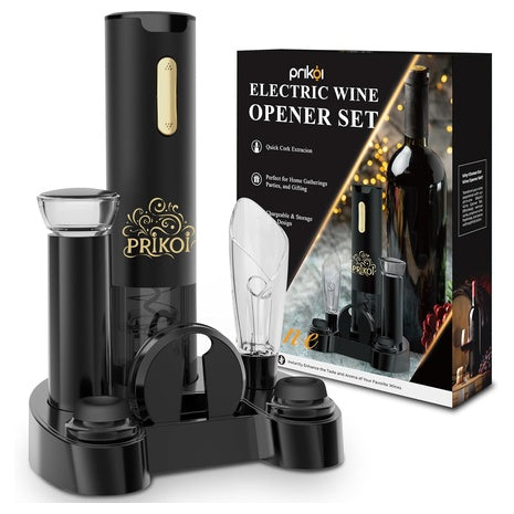 Electric Wine Opener Set w/ Charging Base