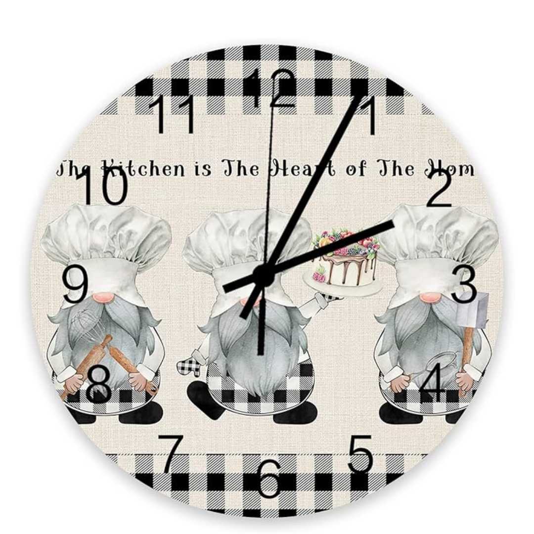 12" Silent Battery Operated Accurate Quartz Wall Clock