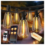 100ft Smart Outdoor String Lights with App & Remote