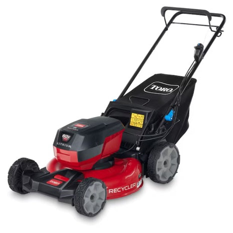 Toro Recycler 21" 60V Self-Propelled Walk Mower With 6Ah Battery & Grass Bagger