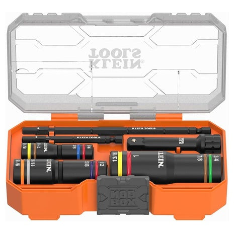 6-Piece Klein Tools KNECT Quad-12 Heavy-Duty Impact Flip Sockets