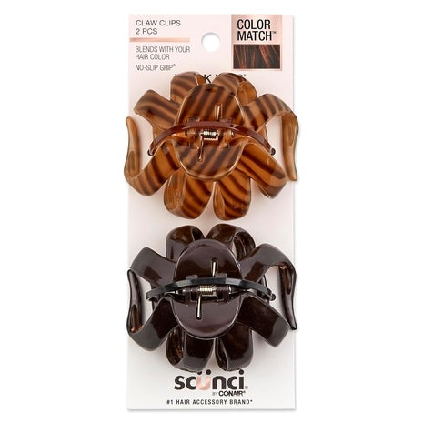 4 Scunci by Conair Jaw Claw Clips