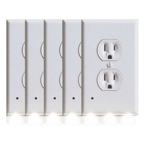 5-Pack BH Outlet Cover With Built-In LED Night Light