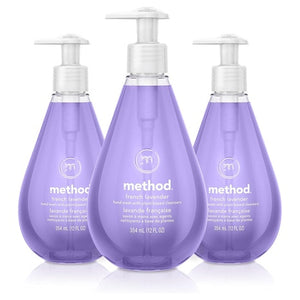 3 Pack Method Gel Hand Wash, French Lavender