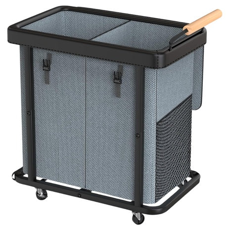 190L (50 Gal) Extra Large Fashion Laundry Hamper 2 Section With Lid