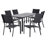 Mainstays Dashwood 7-Piece Steel Outdoor Dining Set