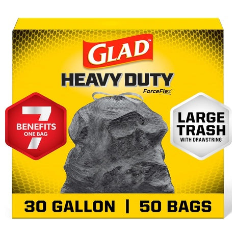 30-Gal. Glad ForceFlex Large Drawstring Trash Bags