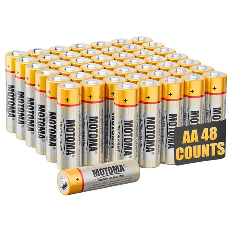 48-Pack MOTOMA 1920mAh Alkaline AA Batteries