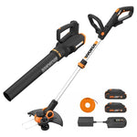 WORX 20V 12" Cordless String Trimmer & Leaf Blower Kit