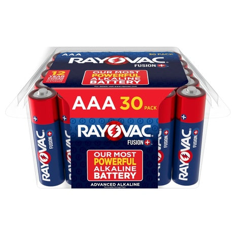 30 Rayovac Fusion AAA Batteries