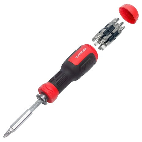 Adjustable 13-in-1 Ratchet or Extendable Screwdriver Set