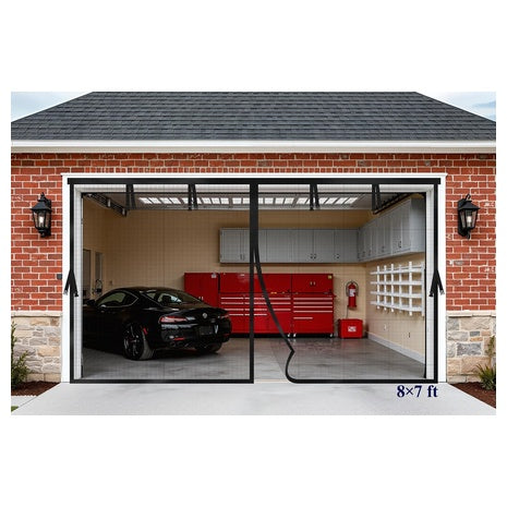 Kitsure 8' X 7' Fiberglass Garage Door Screen