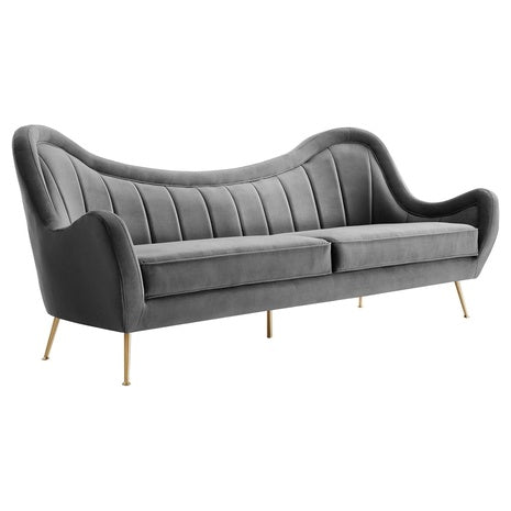 Modway Cheshire Channel Tufted Performance Velvet Sofa (2 Colors)