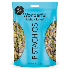 6oz Wonderful Pistachios No Shells Lightly Salted Nuts