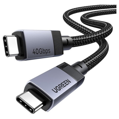 3.3-Feet 240W UGREEN 40Gbps Nylon Braided USB-C To USB-C Cable
