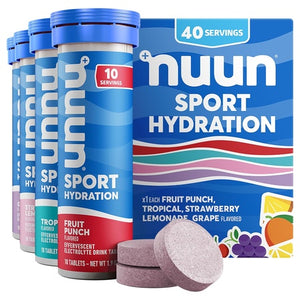 4 Pack Of Nuun Sport Electrolyte Tablets Mixed Flavors