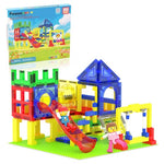 PicassoTiles Magnetic Tiles Slide & Swing Playground