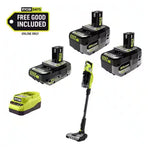 Ryobi ONE+ HP 18V Stick Vacuum + 2x 4Ah & 1x 2Ah HP Batteries & Charger
