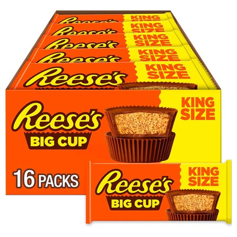 16 Reese's Big Cup King Size Peanut Butter Cups (OU-D)