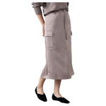 Banana Republic Factory Women's Satin Cargo Midi Skirt