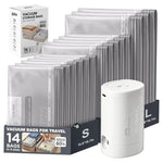 14-Piece Vacuum Seal Bags with Rechargeable Electric Pump