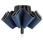 54" Inverted Windproof Automatic Umbrella with Reflective Strip
