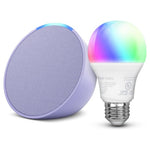 Echo Pop with Amazon Basics Smart Color Bulb