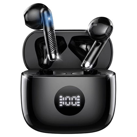 ENC Noise Cancelling Bluetooth 5.4 Earphone W/ LED Display