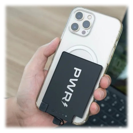 4 Pack 2500mAh Slim Power Banks with Built-In Cables