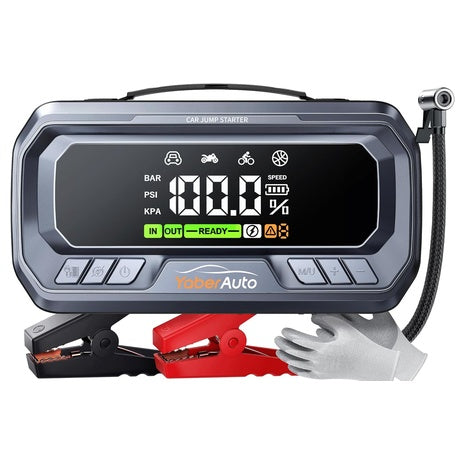 YaberAuto 12-in-1 Jump Starter With Air Compressor