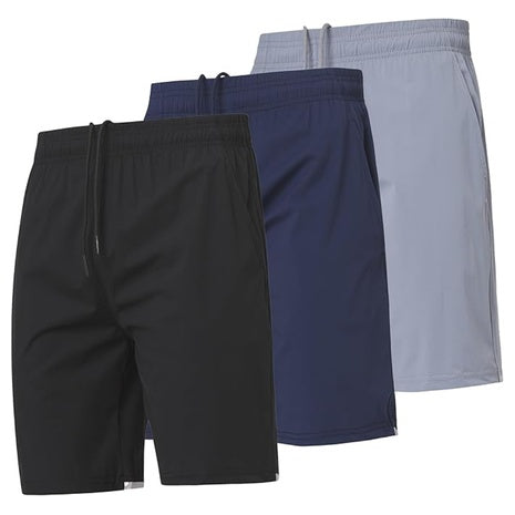 3-Pack Ultra Performance Men's Athletic Running Shorts