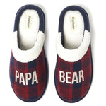 Men's Dearfoams Cozy Papa Bear Plaid Clog Slippers