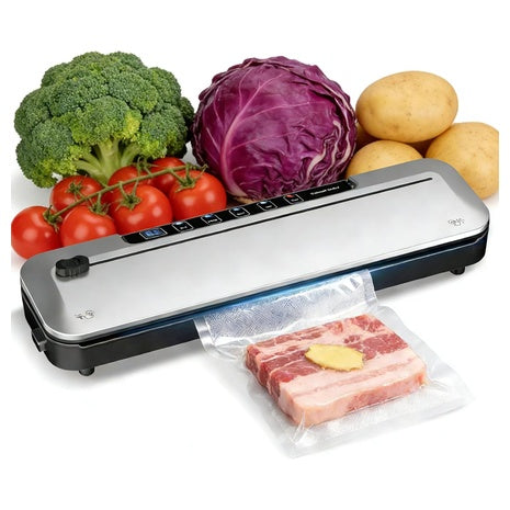 6-in-1 Compact 75KPa Vac Sealer With Modes, Timer & 10-Bags