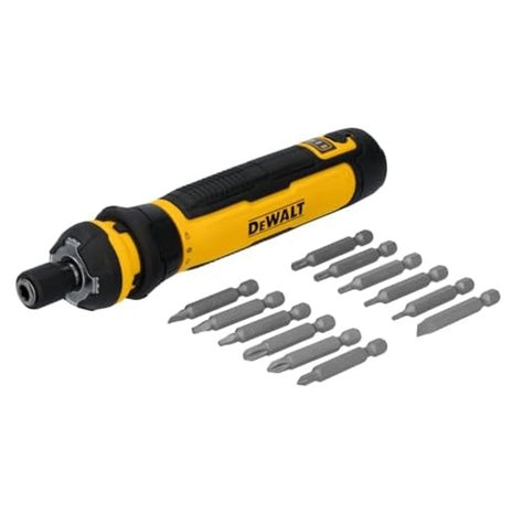 DEWALT 4V USB Rechargeable Cordless Screwdriver W/ 12-Piece Bit Set