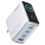 Anker 140W 4-Port USB Wall Charger with Built-In Screen