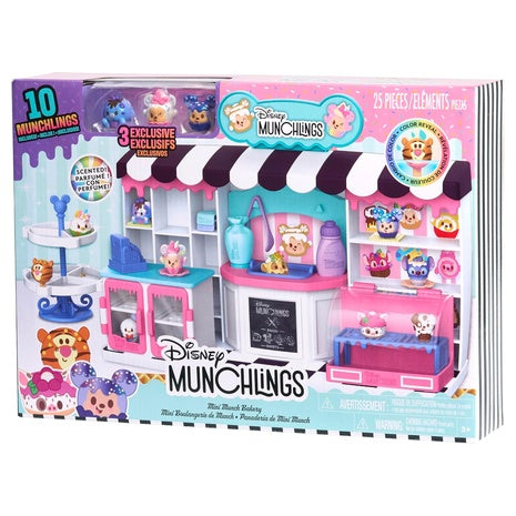 25-Piece Disney Munchlings Mini Munch Bakery Color-Change Figure Playset
