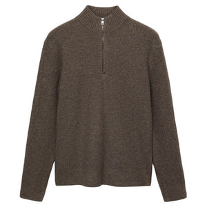 Knitted Sweater With Perkins Neck