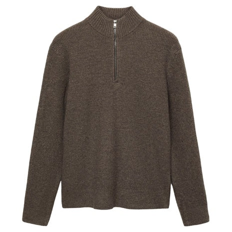 Knitted Sweater With Perkins Neck