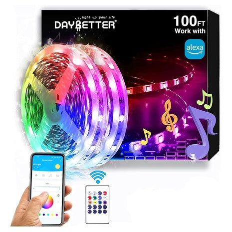 100FT Daybetter RGB Led Light Strips Kit