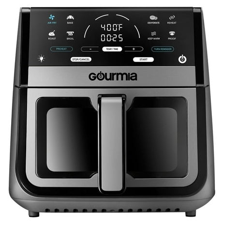 Gourmia 8-Quart Digital Window Air Fryer with 8 One-Touch Cooking Functions