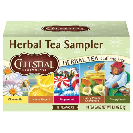 6-Pack Celestial Seasonings Herbal Tea Sampler