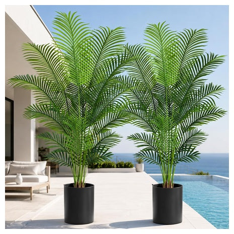 Keeplush 6.2ft Artificial Palm Tree With 18 Trunks