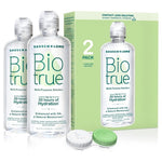2 Bottles Biotrue Contact Lens Solution with Case