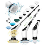 Cordless Electric Spin Scrubber with 8 Brush Heads