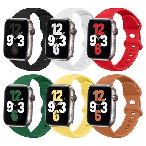 6-Pack Sport Bands Compatible With Apple Watch