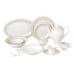 57-Piece Lorren Home Trends Bone China Dinnerware Set