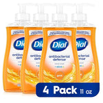 4 Pack of 11oz Dial Antibacterial Liquid Hand Soap, Gold Scent