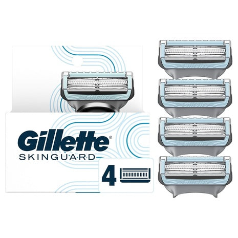 4 Gillette SkinGuard Men's Razor Blade Refills